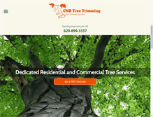 Tablet Screenshot of cnbtreetrimming.com